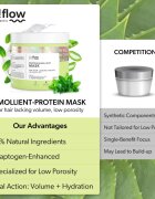 so!flow Low Porosity Hair Protein-Emollient Mask maska za lase brez volumna 400 ml