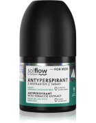 so!flow Men Antiperspirant antiperspirant roll-on za moške Tobacco extract scent of Lime with Rosemary 50 ml