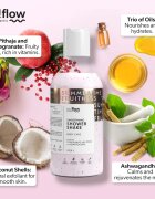 so!flow Smoothing Shower Shake gel za prhanje za vse tipe kože Pithaja & Pomegranate 400 ml