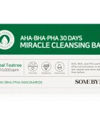 Some By Mi AHA∙BHA∙PHA 30 Days Miracle Cleansing Bar vlažilno čistilno milo za mastno in problematično kožo 106 g