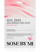 Some By Mi Clinical Solution Snail Skin Barrier Care Mask krepilna maska iz platna za regeneracijo in obnovo kože obraza 20 g
