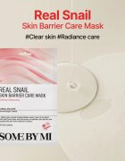 Some By Mi Clinical Solution Snail Skin Barrier Care Mask krepilna maska iz platna za regeneracijo in obnovo kože obraza 20 g