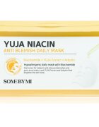 Some By Mi Yuja Niacin Anti Blemish Daily Mask revitalizacijska maska iz platna za poenotenje tona kože veliko pakiranje 30 kos