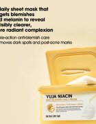 Some By Mi Yuja Niacin Anti Blemish Daily Mask revitalizacijska maska iz platna za poenotenje tona kože veliko pakiranje 30 kos