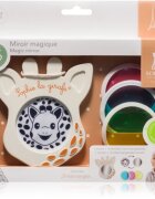 Sophie La Girafe Vulli Magic Mirror ogledalo za otroke od rojstva Blue Pink Yellow 3 kos