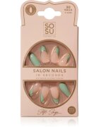 SOSU Cosmetics Salon Nails umetni nohti odtenek Soft Sage 30 kos