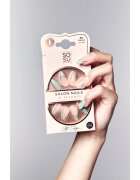 SOSU Cosmetics Salon Nails umetni nohti odtenek Soft Sage 30 kos