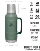 Stanley Artisan Thermal Bottle termovka Hammertone Green 1 kos