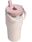 Stanley IceFlow™ Flip Straw Tumbler steklenica za vodo iz nerjavnega jekla Rose Quartz 600 ml