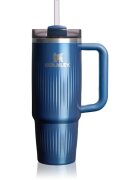 Stanley Quencher H2.O FlowState™ Fluted Tumbler lonček iz nerjavečega jekla s slamico srednja Glacial Blue Shine 890 ml