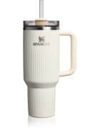 Stanley Quencher H2.O FlowState™ Fluted Tumbler lonček iz nerjavečega jekla s slamico velik Cream Gloss 1 kos