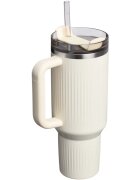 Stanley Quencher H2.O FlowState™ Fluted Tumbler lonček iz nerjavečega jekla s slamico velik Cream Gloss 1 kos