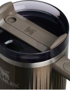 Stanley Quencher H2.O FlowState™ Fluted Tumbler lonček iz nerjavečega jekla s slamico velik Gunmetal Shine 1 kos