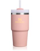 Stanley Quencher H2.O FlowState™ Tumbler lonček iz nerjavečega jekla s slamico majhen Peach Rose 1 kos
