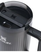 Stanley Quencher H2.O Fluted Tumbler lonček iz nerjavečega jekla s slamico velik Black PVD 1 kos