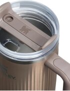Stanley Quencher H2.O Fluted Tumbler lonček iz nerjavečega jekla s slamico velik Pale Gold Shine 1 kos