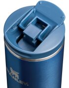 Stanley Transit Fliptop Mug termo lonček majhen Glacial Blue Shine 350 ml