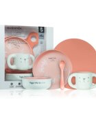 Suavinex Hygge Toddler Feeding Set jedilni set za otroke 6 m+ Pink
