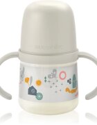 Suavinex Walk First steklenička za otroke z ročaji 6 m+ Cream 1 kos