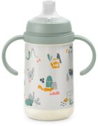 Suavinex Walk Second steklenička za otroke z ročaji 6 m+ Green 1 kos