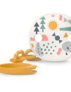 Suavinex Walk Soother Clip držalo za dudo Yellow 1 kos
