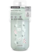 Suavinex Wild & Free Bottle steklenička s slamico Green 18m+ 340 ml