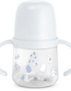 Suavinex Wild & Free Bottle With Soft Spout steklenička z ročaji Blue 150 ml