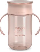 Suavinex Wonderland 360° Trainer Cup otroški lonček z ročaji Pink 12m+ 340 ml