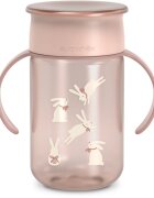 Suavinex Wonderland 360° Trainer Cup otroški lonček z ročaji Pink 12m+ 340 ml