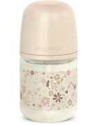 Suavinex Wonderland SX Pro Physiological Anti-Colic Glass steklenička za dojenčke +0 SF Cream Flower 120 ml