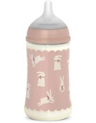 Suavinex Wonderland SX Pro Physiological Anti-Colic steklenička za dojenčke M Medium Flow 3 m+ Pink Bunny 270 ml