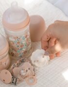 Suavinex Wonderland SX Pro Physiological Anti-Colic steklenička za dojenčke M Medium Flow 3 m+ Pink Bunny 270 ml