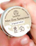 Suntribe Mini Zinc Sunscreen mineralna zaščitna krema za obraz in telo SPF 50 Original White 15 g