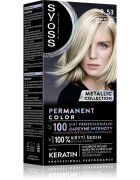 Syoss Permanent Color Metallic Collection permanentna barva za lase odtenek 9-53 Silver Blush 1 kos