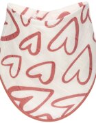 T-Tomi BIO Bamboo Bibs Pink Hearts slinček 27 x 42 cm 1 kos