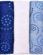 T-Tomi BIO Bamboo Diapers plenice iz blaga Spirales 70x70 cm 3 kos