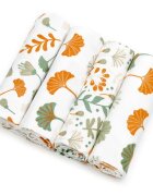 T-Tomi Cloth Diapers Ginkgo Leafs plenice iz blaga 76x76 cm 4 kos