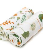 T-Tomi Cloth Towels Ginkgo brisača Ginkgo 80x100 cm 2 kos
