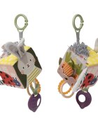 Taf Toys Activity Cube Urban Garden kontrastna viseča igrača z grizljajočim delom 1 kos