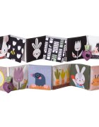 Taf Toys Pram Book Urban Garden kontrastna izobraževalna knjiga 1 kos