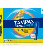 Tampax Pearl Compak Regular tamponi z aplikatorjem 36 kos