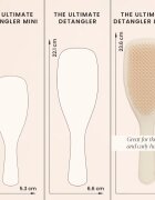 Tangle Teezer Large Ultimate Detangler Vanilla velika ravna krtača za mokre lase Vanilla 1 kos