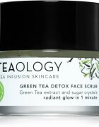 Teaology Cleansing Green Tea Detox Face Scrub sladkorni piling za nežno čiščenje in prehrano kože z zelenim čajem 50 ml