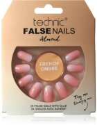 Technic Cosmetics False Nails Almond umetni nohti French Ombré 24 kos
