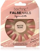 Technic Cosmetics False Nails Sqarletto umetni nohti Matte Nude 24 kos