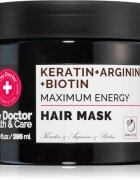 The Doctor Keratin + Arginine + Biotin Maximum Energy keratinska maska za lase 295 ml