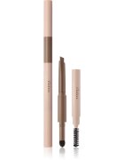 thim Artist Touch Brow Duo obojestranski svinčnik za obrvi s krtačko odtenek 01 Cocoa Brown 0.6 g