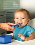 Tiny Twinkle Silicone Baby Spoons žlička Boy 4 kos