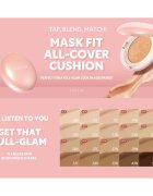 TIRTIR Mask Fit All Cover Cushion Mini matirajoči tekoči puder v gobici odtenek 27C Cool Beige 4.5 g
