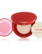 TOCOBO Apple Dewy Fit Cushion dolgoobstojni tekoči puder v gobici SPF 50+ odtenek 21C Peach 15 g